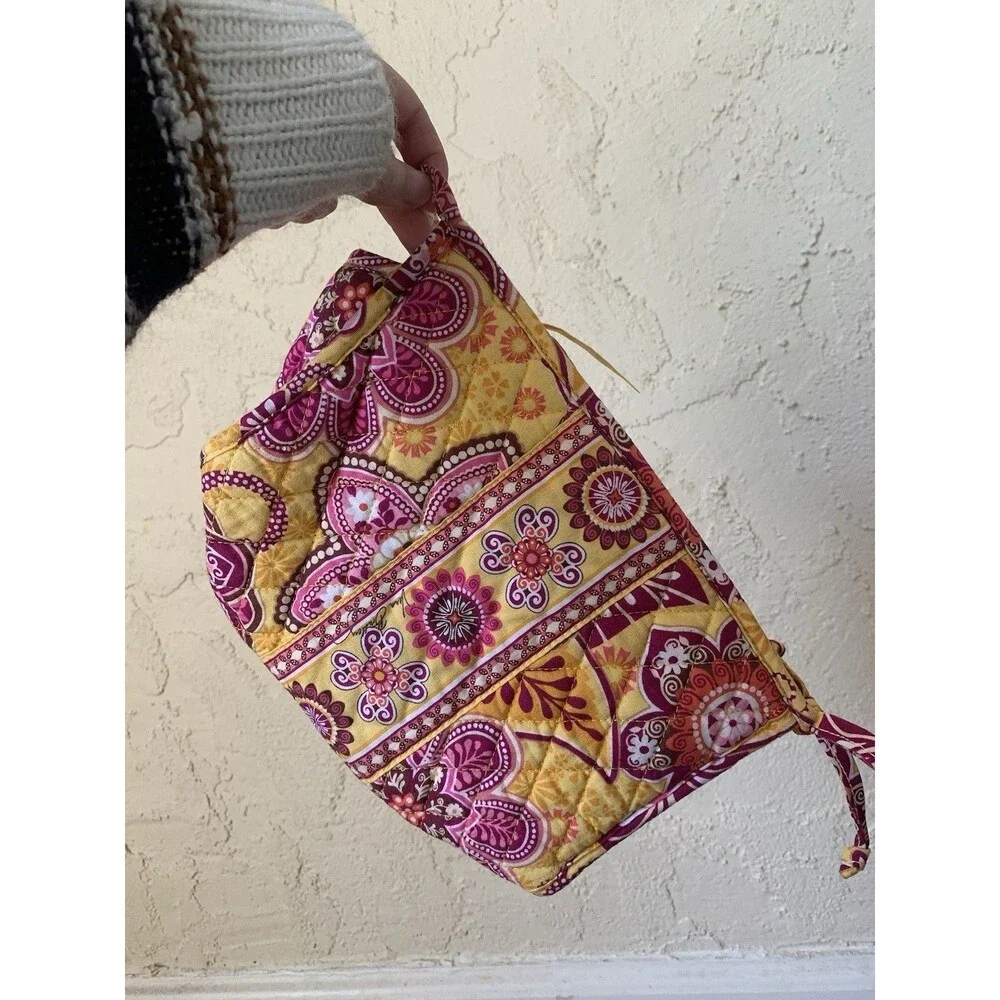 Vera Bradley Toiletry & Makeup Bags – Blue Lagoon & Bali Gold – Retired Prints